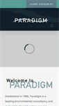 Mobile Screenshot of paradigmenv.com